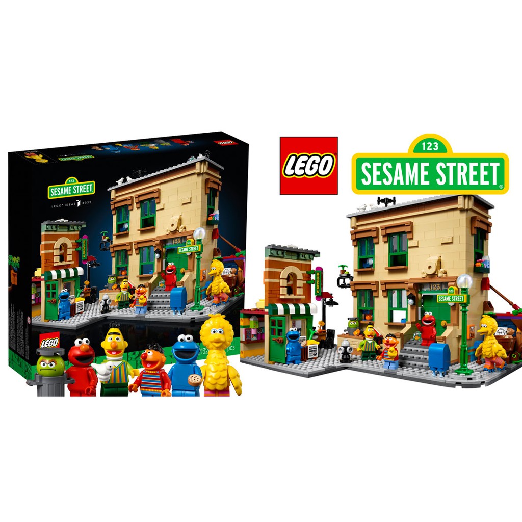 21324 Đồ chơi lắp ráp Iego Ideas 123 Sesame Street - Bộ đồ chơi xếp hình Đồ chơi lắp ráp Iego