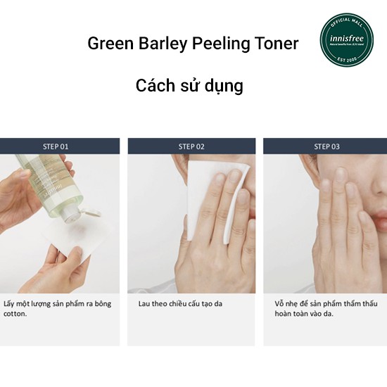 [Mã FMCGMALL -8% đơn 250K] Nước cân bằng tẩy tế bào chết từ lúa mạch xanh innisfree Green Barley Peeling Toner 250ml | BigBuy360 - bigbuy360.vn