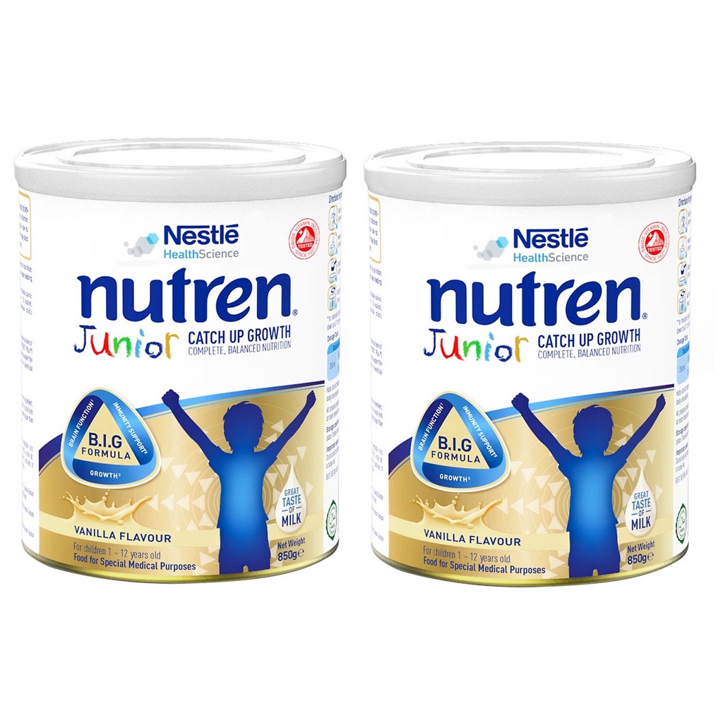 Combo 2 Hộp Sữa Nutren Junior 850g( Nhập khẩu chính hãng, date t12/2023)