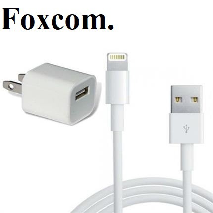 BỘ CỦ SẠC IPHONE - FOXCOM +CÁP FOXCOM CAO CẤP DÙNG CHO TẤT CẢ CÁC LOẠI ĐIỆN THOẠI