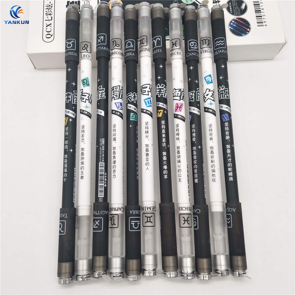 Bút Xoay Kiêm Đèn Led Hình 12 Chòm Sao