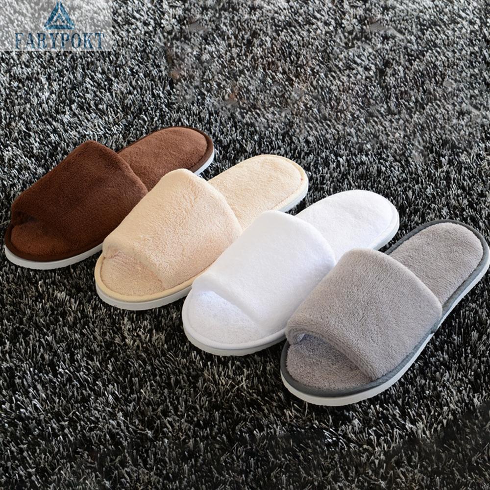 FATY~Mens Womens Indoor Slippers Non-slip Summer Floor Sandals House Flat Soft Shoes
