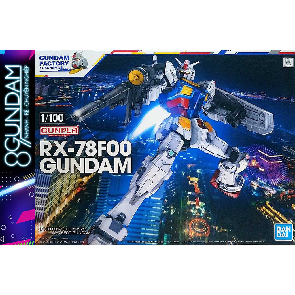 Mô Hình Lắp Ráp 1/100 RX-78F00 Gundam (Gundam Factory Yokohama)