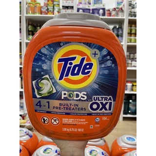 Viên giặt xả Tide Pods 4 in 1 Ultra Oxi (104 viên) của Mỹ