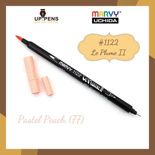 Bút brush viết calligraphy hai đầu Marvy 1122 - Màu hồng pastel (Pastel Peach - 77)