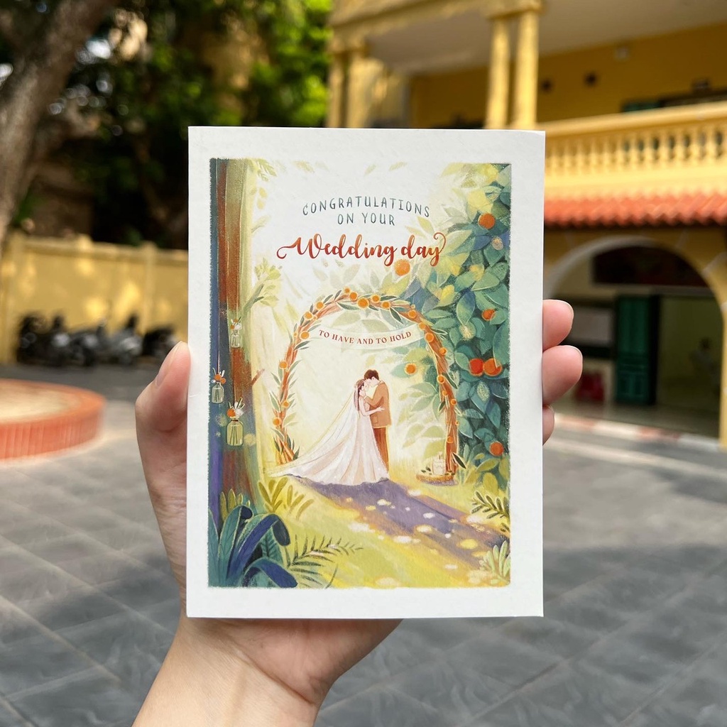 Thiệp chúc mừng đám cưới - wedding day - Wedding congratulations card