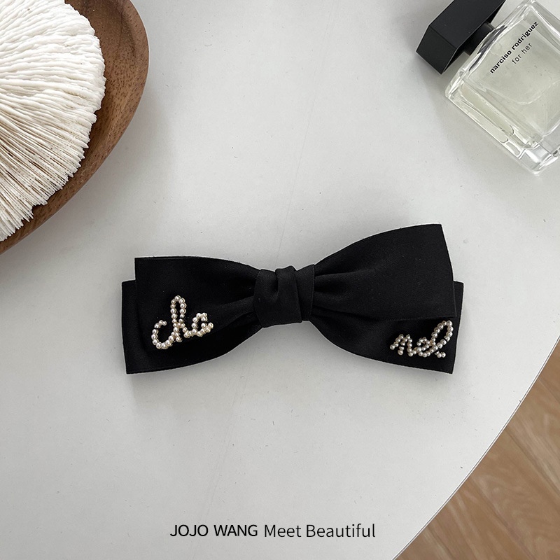 Kẹp Tóc Đính Nơ Kiểu Dáng Dễ Thương Xinh Xắn Dành Cho Nữ