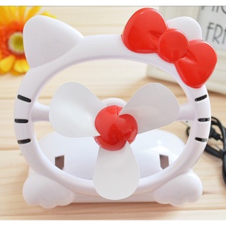 Quạt sạc usb Hello Kitty
