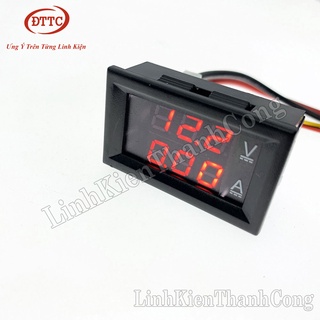 Đồng Hồ Đo Dòng Điện Điện Áp 100V 50A - Kèm Trở RSHUNT