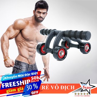 🎁 Con lăn tập cơ bụng 4 bánh ❤️ FREESHIP ❤️ Máy tập bụng hiệu quả tại nhà