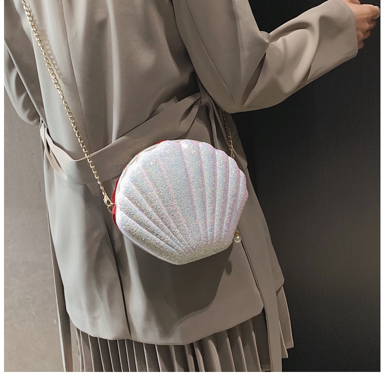 Túi Đeo Chéo Hình Vỏ Sò Ngọc Trai Thời Trang Dễ Thương