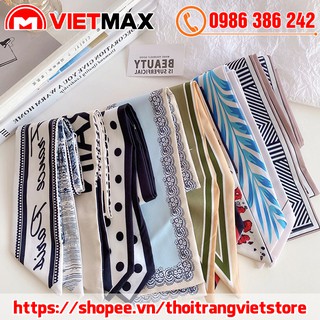 💎 khăn lụa kích thước 100x8 cm đa năng thời trang phong cách hàn quốc