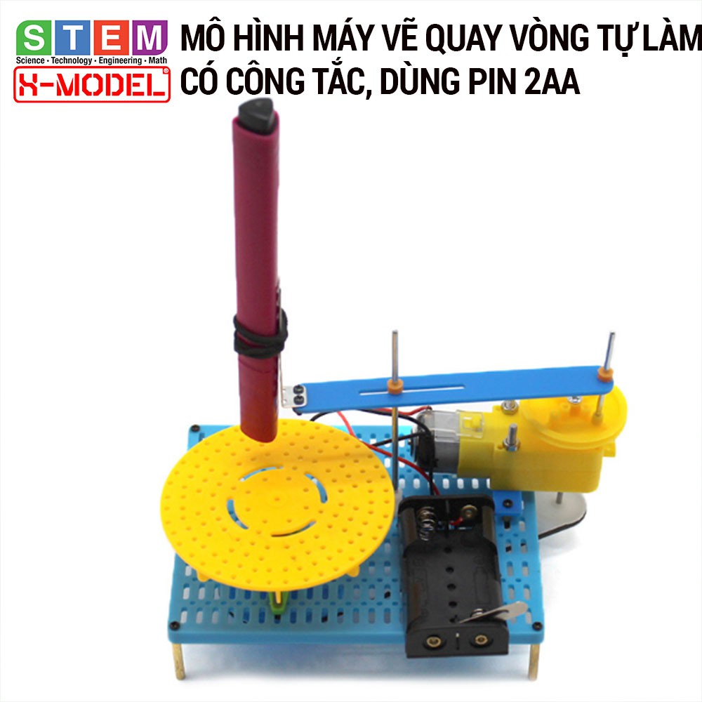 Đồ chơi sáng tạo STEM  Mô hình máy vẽ quay vòng tự làm X-MODEL ST88 cho bé, Đồ choi trẻ em DIY| Giáo dục STEM, STEAM