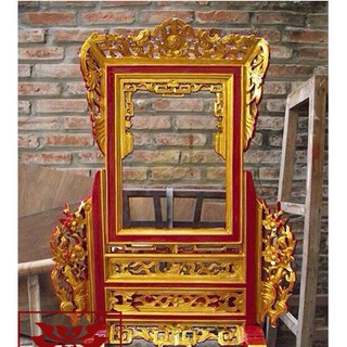 khung ảnh thờ sơn son thiếp vàng gỗ