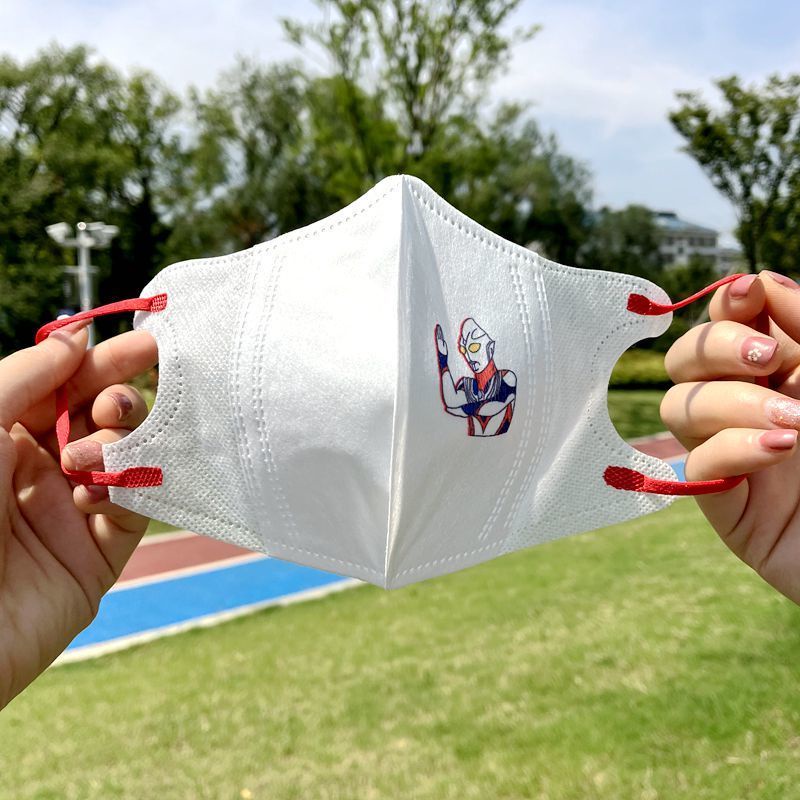 Set 10 / 30 / 60 Khẩu Trang 3Layers In Họa Tiết Hoạt Hình Siêu Nhân Công Chúa Elsa / Phi Hành Gia Stella Lou Cho Bé