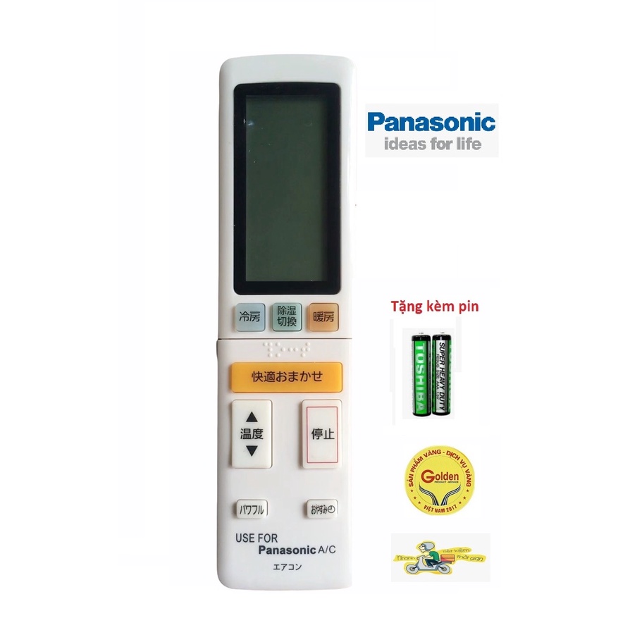 Điều khiển điều hòa Panasonic nội địa chữ nhật - Tặng kèm pin - Remote Panasonic