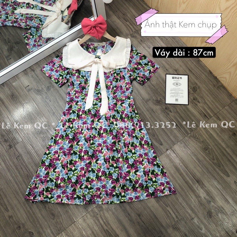 Váy hoa cổ nơ mẫu mới 😍 | BigBuy360 - bigbuy360.vn