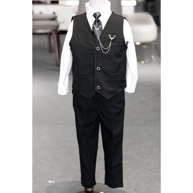 Set Gile Đen Cho Công Tử Nhí