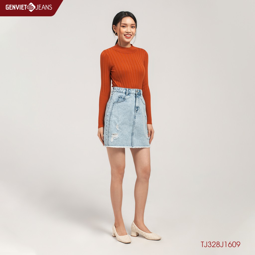 Chân Váy Jeans Nữ TJ328J1609 GENVIET