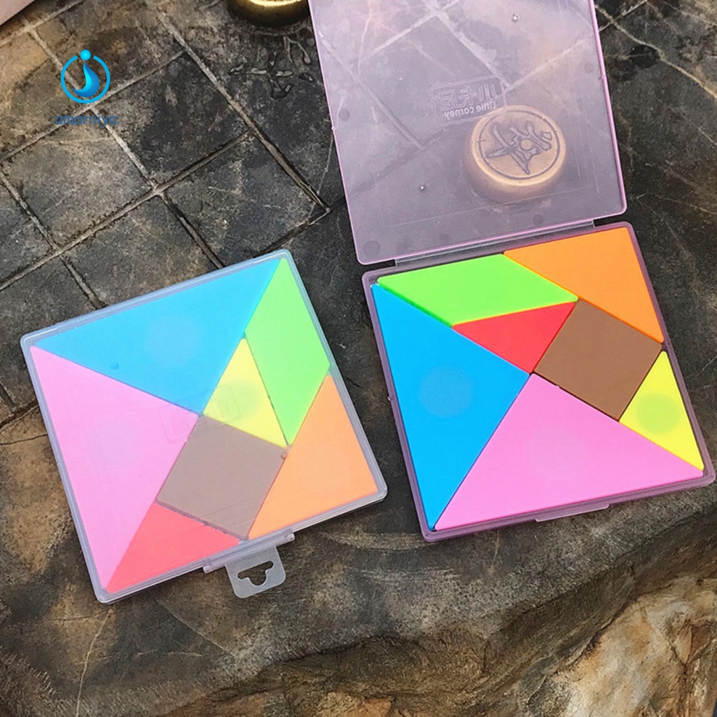 Bộ Đồ Chơi Ghép Hình Tangram Bằng Nhựa Có Nam Châm Cho Trẻ Em Và Người Lớn