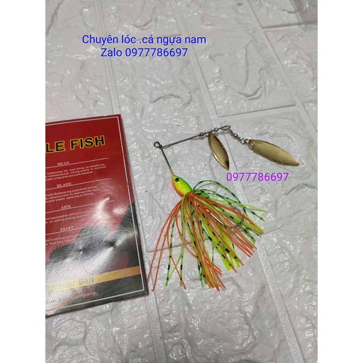 mồi giả spiner bait câu lure