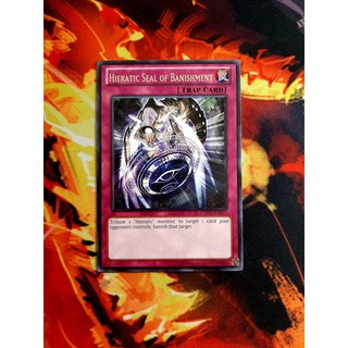 [ ĐẬU PHỘNG ] THẺ BÀI YUGIOH MINT 90 - TRAP -Hieratic Seal of Banishment - GAOV-EN071 - Rare