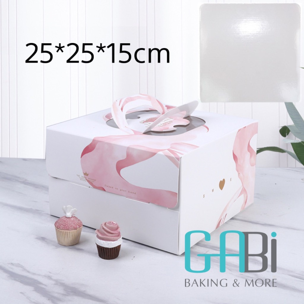 Hộp giấy đựng bánh gato 25*25*15cm