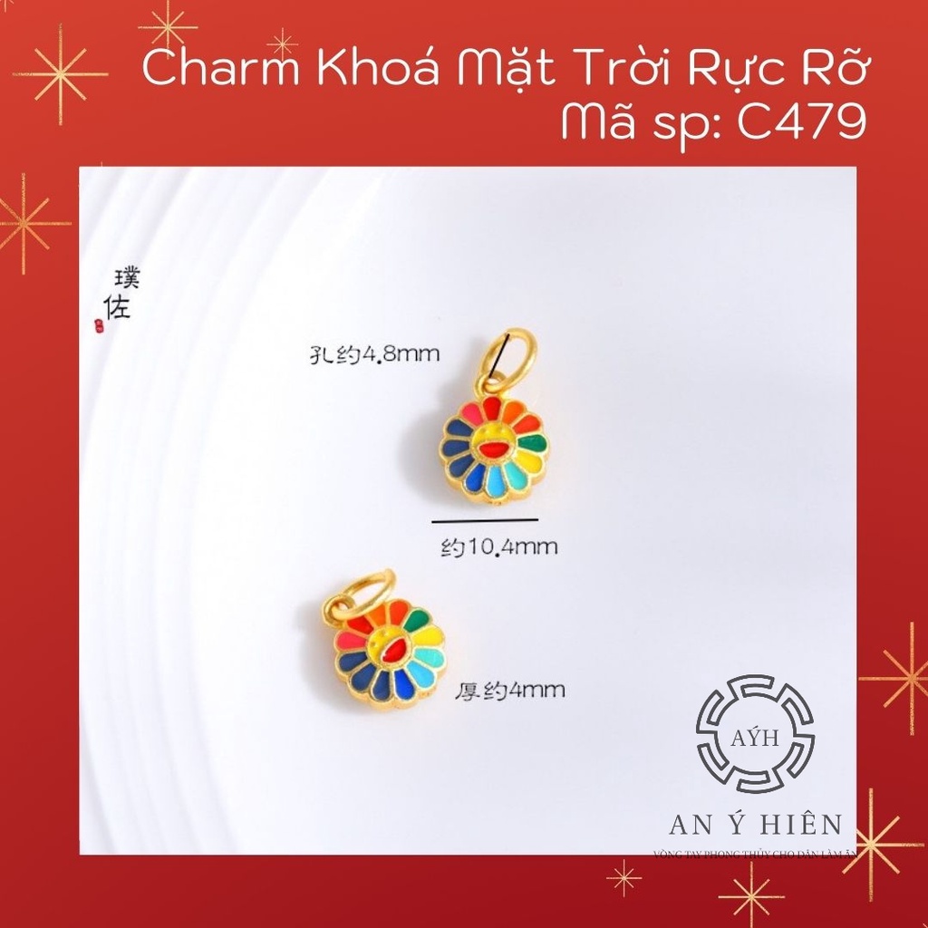 Charm Khóa mặt trời rực rỡ #C479 ( An Ý Hiên)