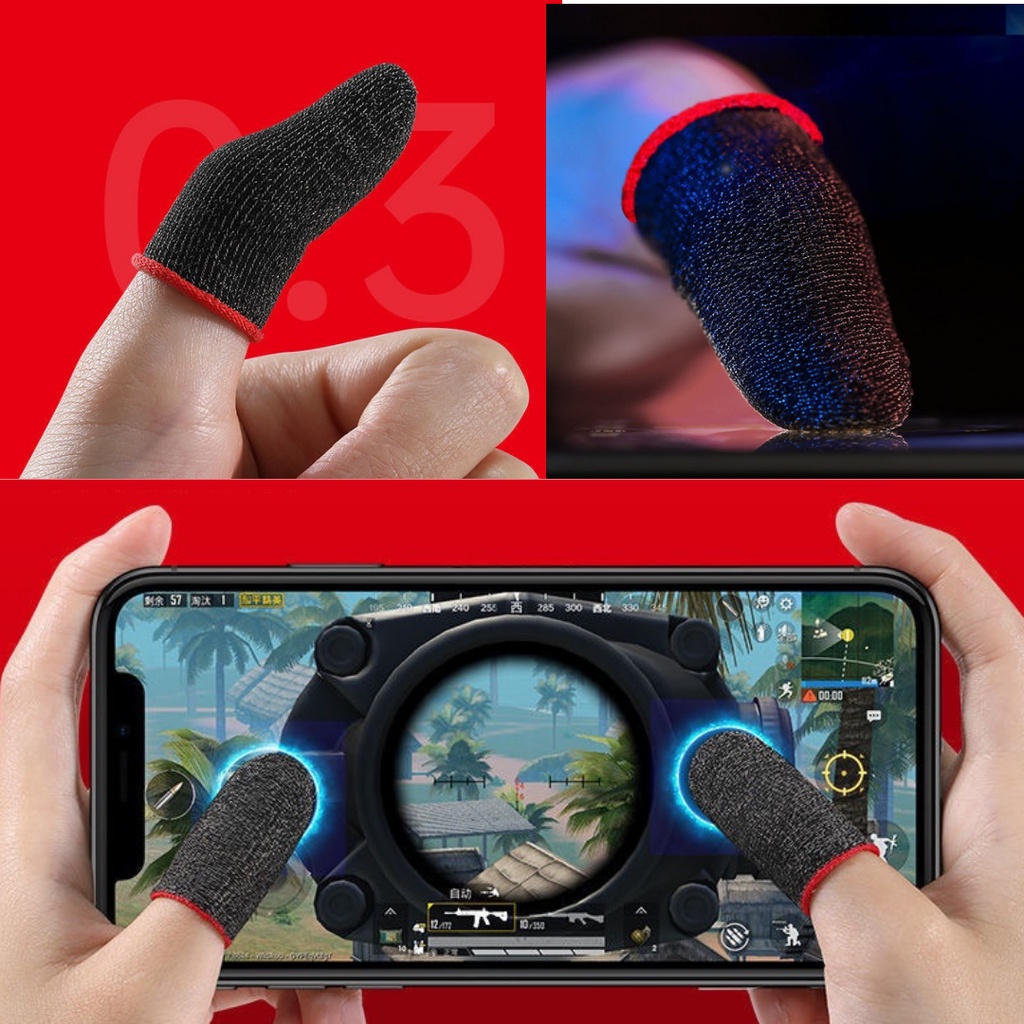 Găng tay chơi game DOGITEK Chống Mồ Hôi, Siêu Nhạy, Co Giãn Cực Tốt, Bao Tay Chơi Game Pubg, Liên Quân, leo rank