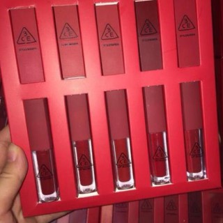 SÉT 10 CÂY SON MINI TONE ĐỎ