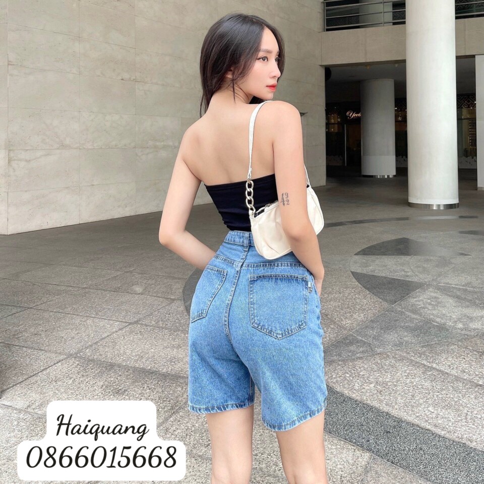 QUẦN NGỐ JEAN NỮ, QUẦN SHORT JEAN NỮ LƯNG CAO HAIQUANG HOT HIT CHO MÙA HÈ NĂNG ĐỘNG
