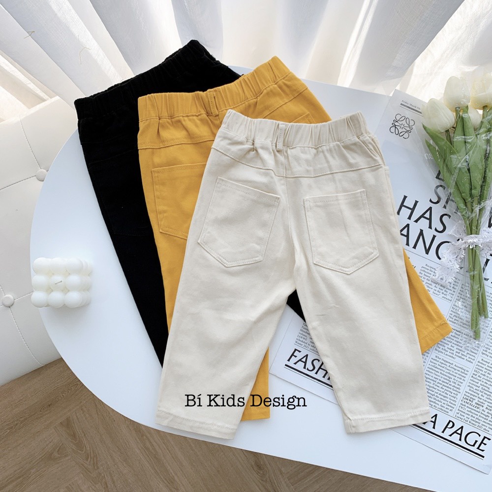 Quần Kaki Dáng Dài Chất Thô Mềm Cho Bé Trai Thời Trang Trẻ Em Bí Kids