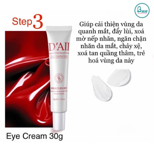 Bộ Dưỡng Trắng Da Chống Lão Hoá D’AII Chính hãng 5 Món - Cấp Ẩm, Trắng Da, Tái Tạo Tế Bào Chống Lão hóa