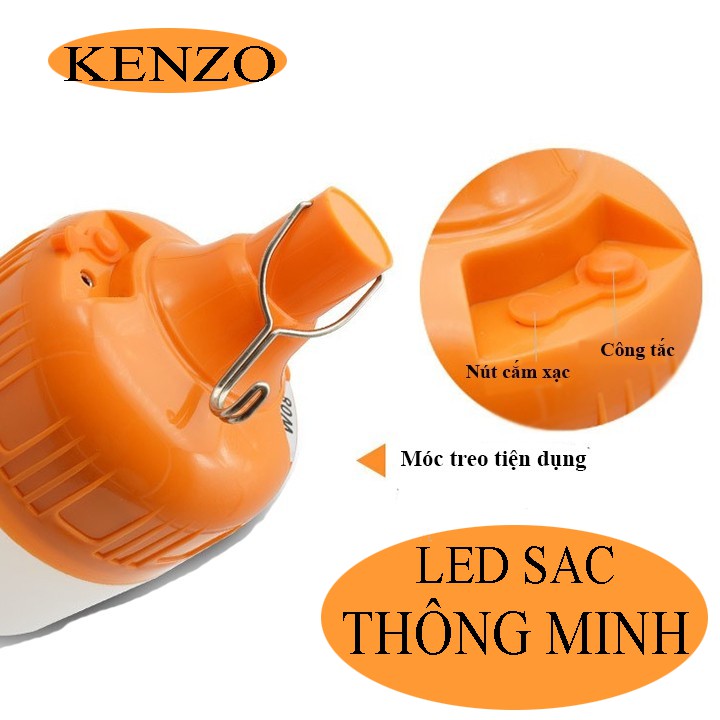 ĐÈN LED SẠC THÔNG MINH 50W GIÁ SỈ ÁNH SÁNG VÀNG TIẾT KIỆM ĐIỆN