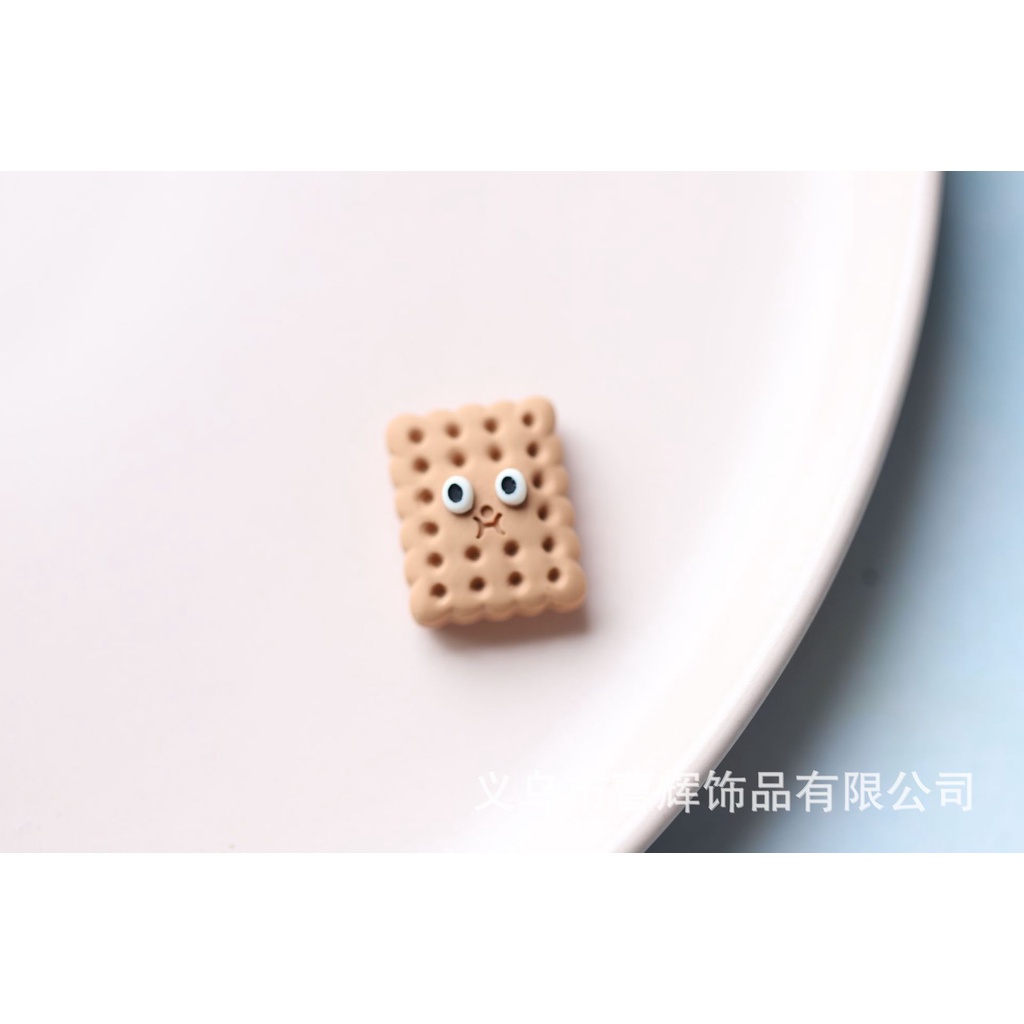Charm hình bánh kẹp màu trà sữa, stiker bánh kẹo trang trí keo kem, slime, làm đồ handmade kẹp tóc, ốp điện thoại, DIY