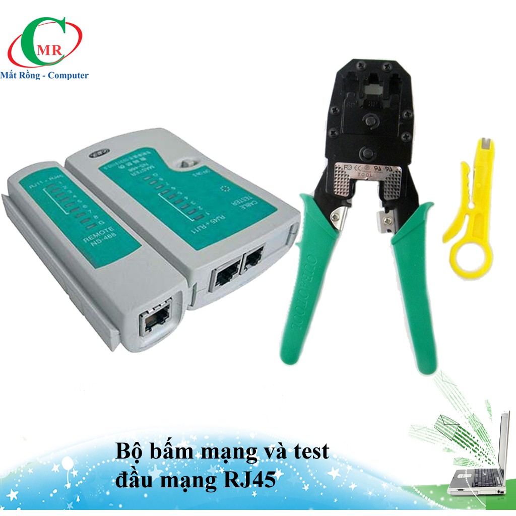 Combo bộ kìm bấm mạng và test cap mạng RJ45