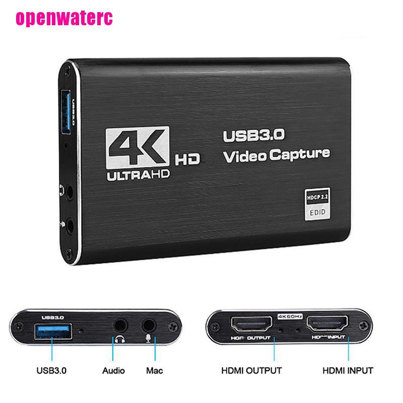 Thẻ Ghi Video Âm Thanh 4K HDMI Sang USB 3.0 Cho PS4