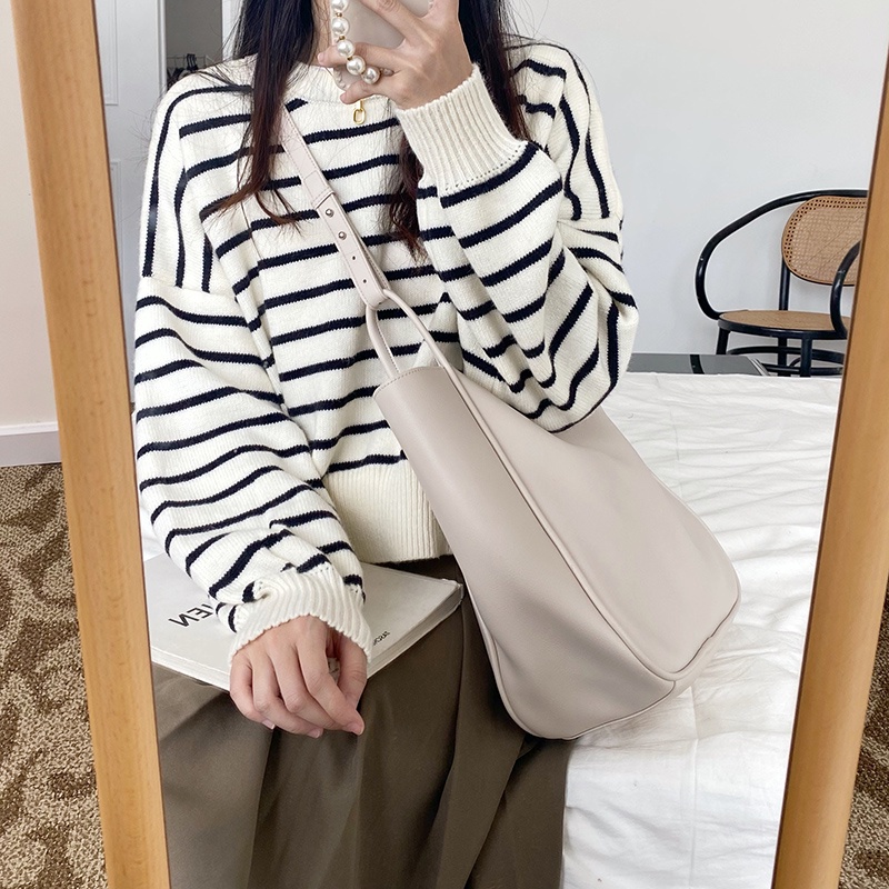 [CÓ SẴN] TÚI TOTE DA DUNG TÍCH LỚN RETRO CHO NỮ PHONG CÁCH HÀN QU