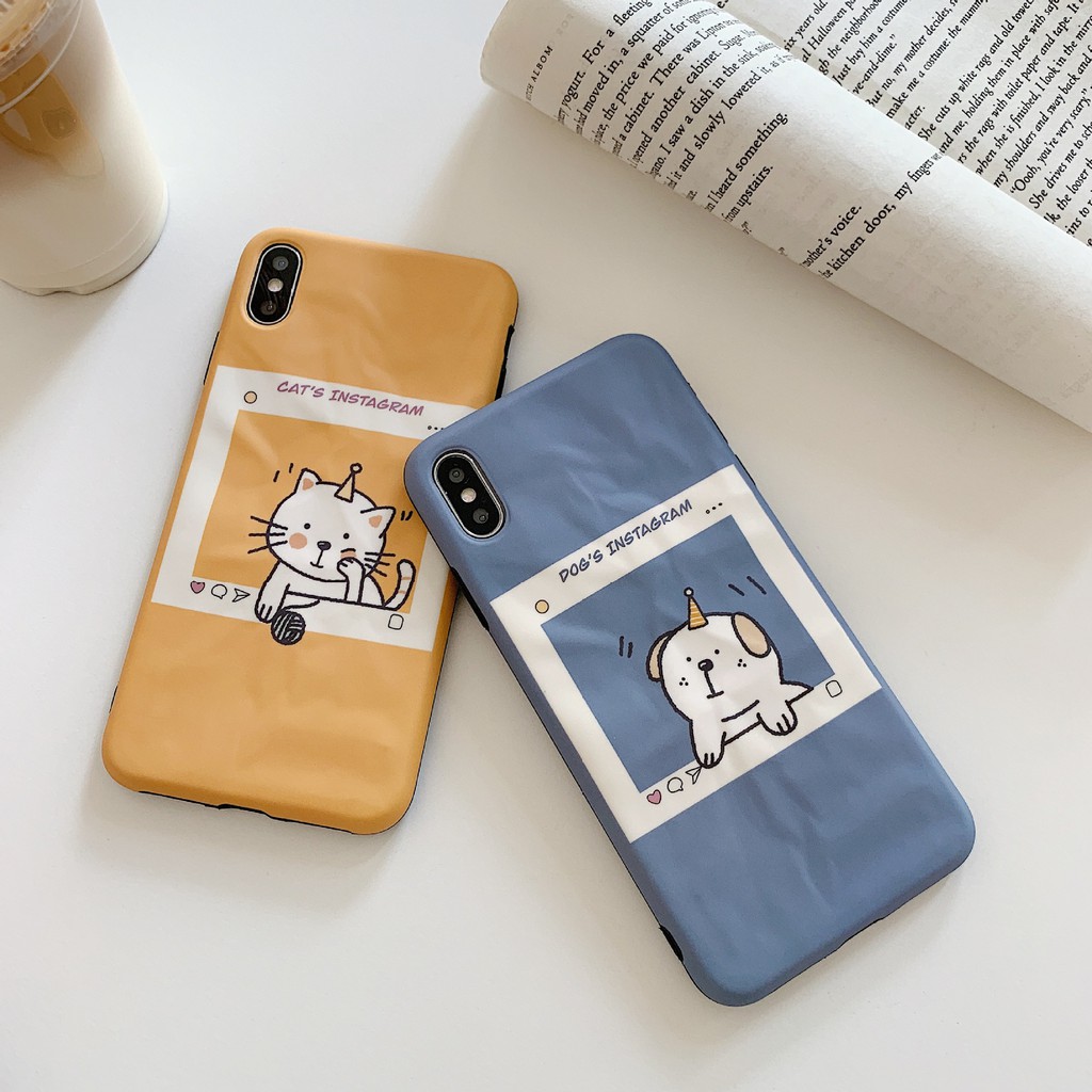 [ FREESHIP TỪ 50K TOÀN QUỐC ] Ốp lưng Iphone chó và mèo instagram | BigBuy360 - bigbuy360.vn