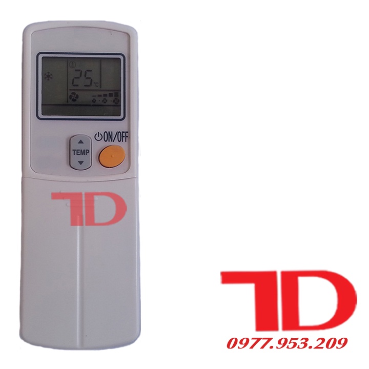 Remote máy lạnh, điều khiển dành cho máy lạnh Daikin 1 nút viền đen