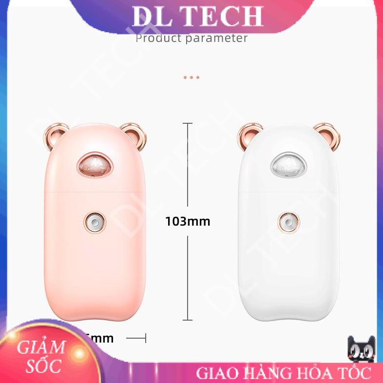 Máy Phun Sương Xông mặt Nano Mini Cầm Tay D02 dễ thương DL TECH