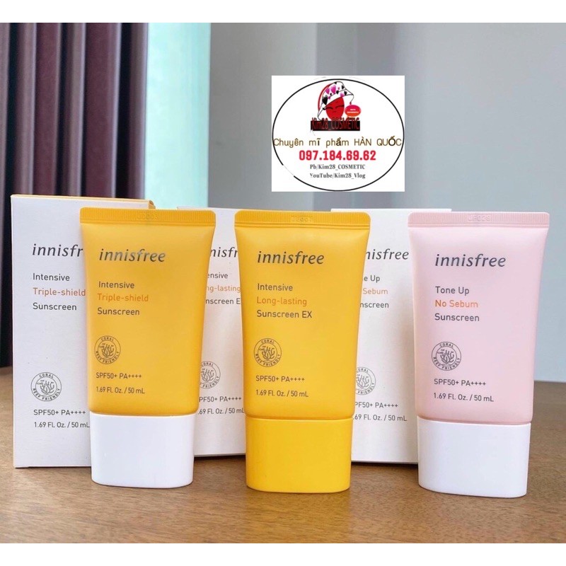 (CHÍNH HÃNG) Kem chống nắng Innisfree Intensive Sunscreen