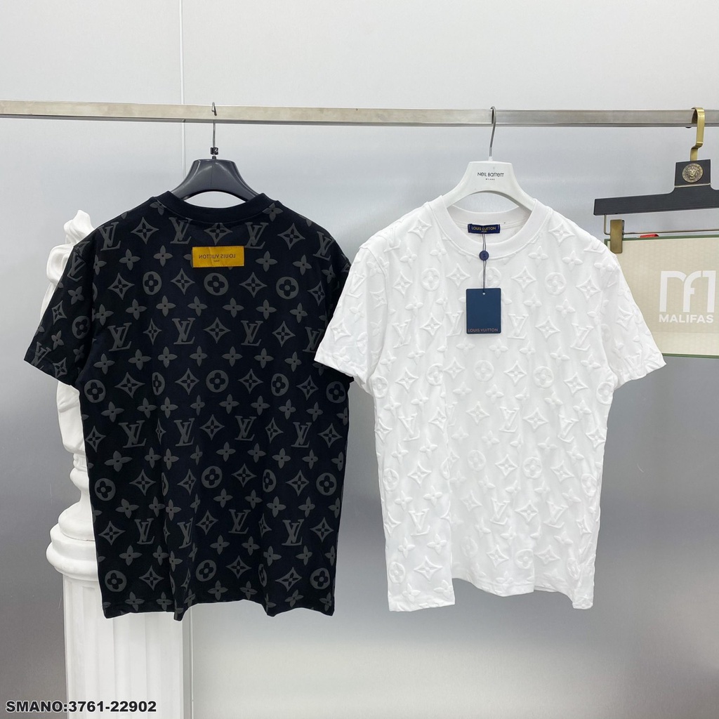 Áo Phông Nam Nữ LV  Họa Tiết In Nổi Chất Cotton Cưc Mát. Áó Thun Nam Cổ Tròn LV SPF  Cao Cấp Siêu Đẹp -MINH TÂY STORE