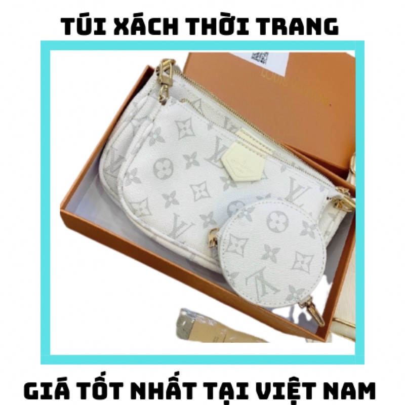Sét túi ví đeo chéo nữ fullbox hoạ tiết v
