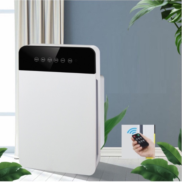 Máy Lọc Không Khí ion âm kèm UV Diệt Khuẩn OLECO, Lọc Bụi Mịn Pm2.5, Khử Khuẩn, Khử Mùi có điều khiển từ xa