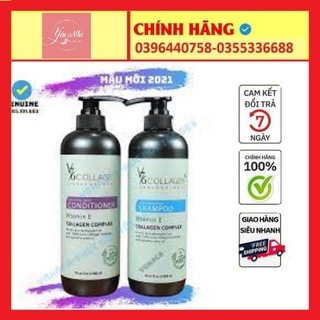 Dầu gội cặp gội xả vitamin e -v76 -collagen complex cặp 800ml