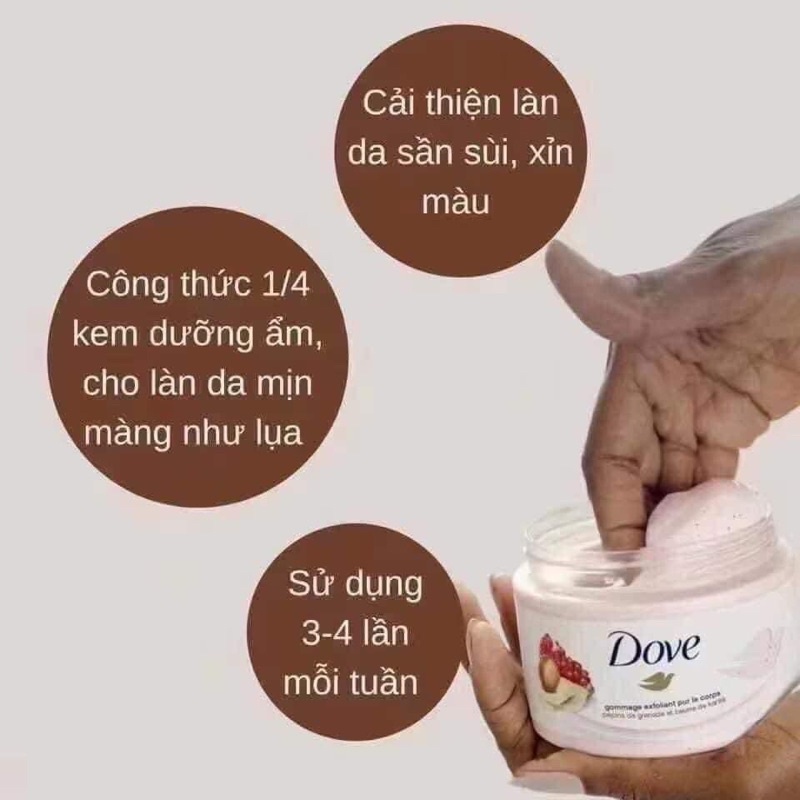 ☄️Tẩy Da Chết Toàn Thân DOVE Exfoliating Body Polish Đức và Mỹ💥CHÍNH HÃNG💥 | BigBuy360 - bigbuy360.vn