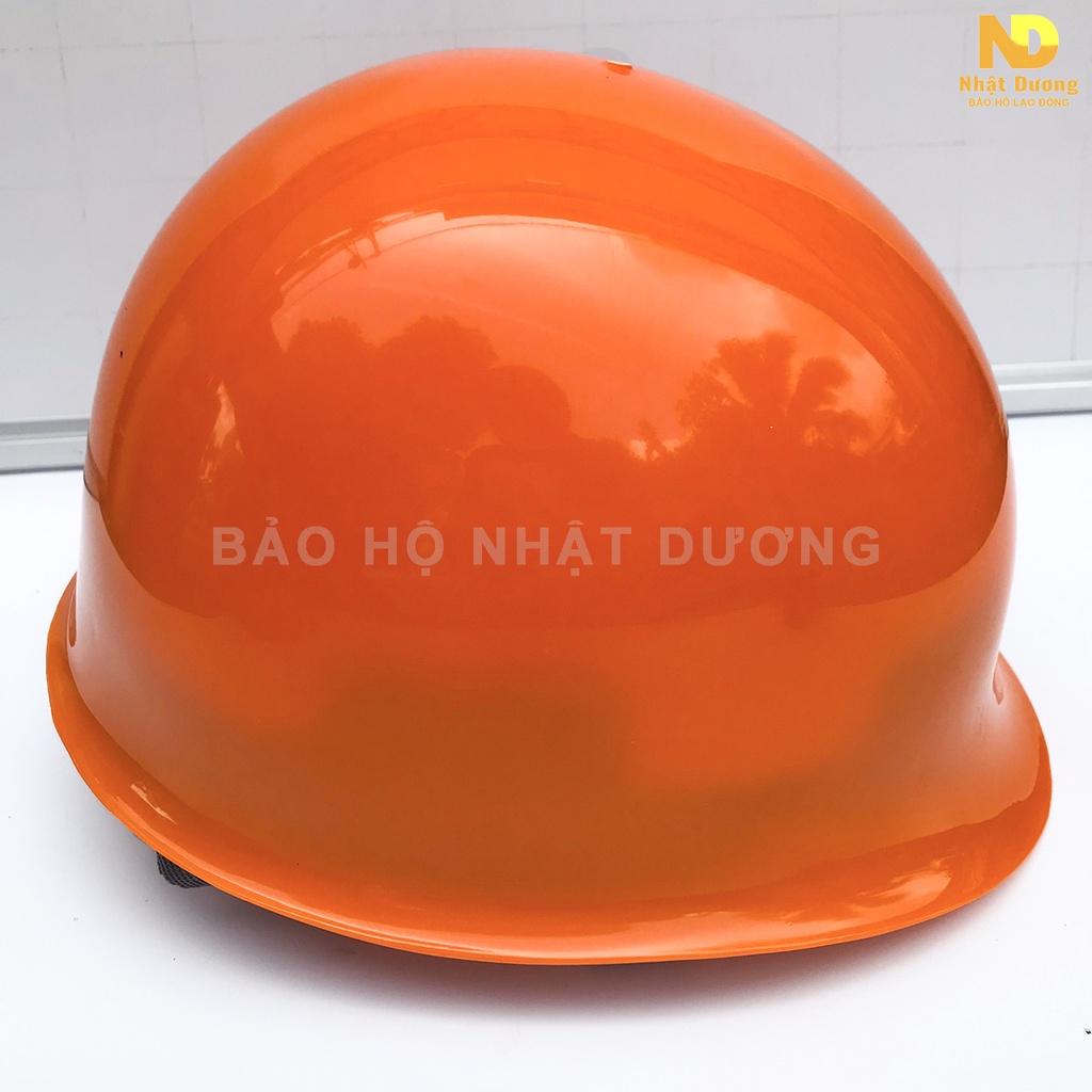 Mũ bảo hộ lao động kiểu nhật lót xốp N01 nhựa ABS cao cấp,  Nón bảo hộ lao động Nhật Dương màu cam