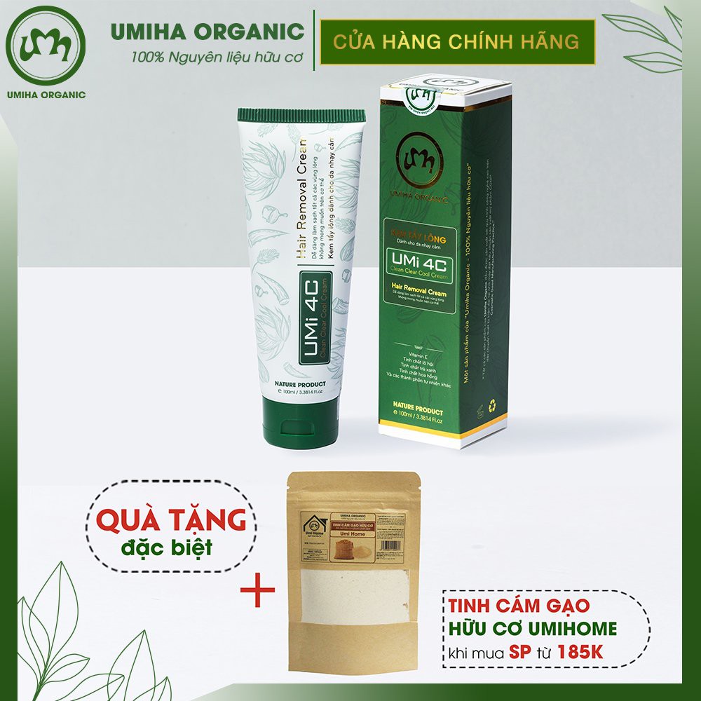 Tẩy lông Nách - Kem tẩy lông Umi 4c 100ml Bikini, Nách, Chân, Tay, Body toàn thân tại nhà cho da nhậy cảm | BigBuy360 - bigbuy360.vn