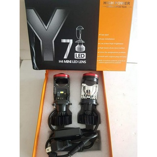Đèn led bi cầu mini Y7 pha/cos oto, xe máy